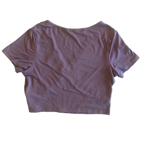 GET IT FREE!! Set of Two Brown crop tops Size XS - Picture 5 of 7